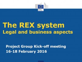 The REX system Legal and business aspects